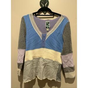 Burning torch cashmere sweater